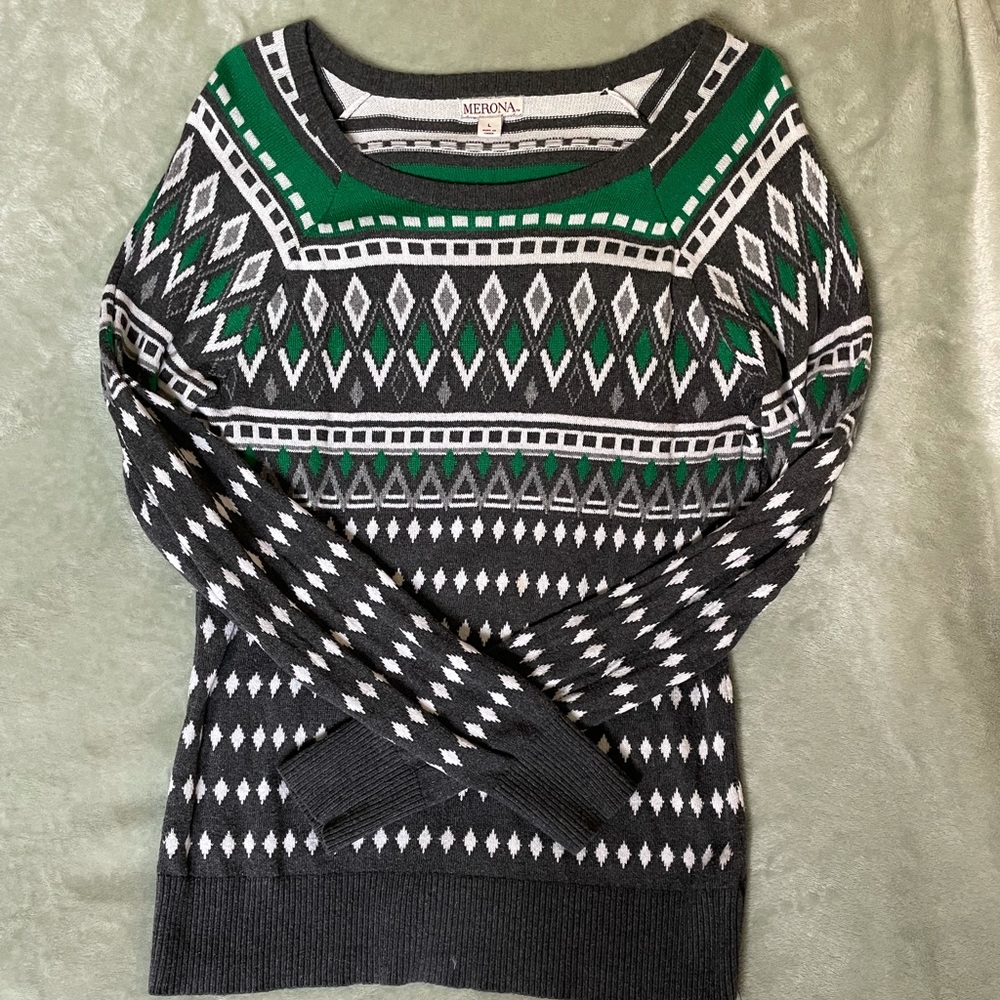Merona Sweater, Size L, cotton and rayon blend